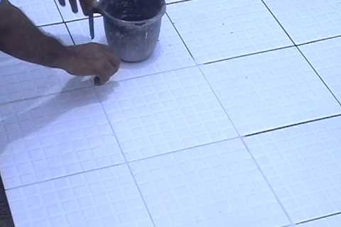 STEP VIII WATER PROOFING THE GROUTTop Coat by sponge) Apply nano clear water by using a piece of